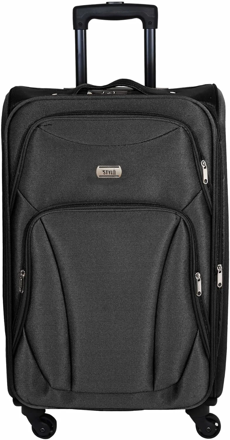 چمدان چرخدار دستی سایز 20 اینچ (51 سانتی متر) مناسب 7 کیلوگرم - چمدان نرم با چرخ های گردان برای مسافرت - چمدان با 4 چرخ گردان