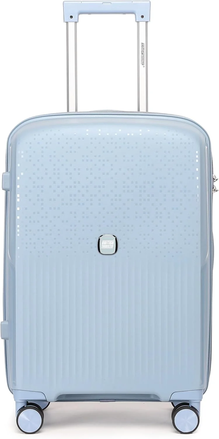 چمدان چرخشی سخت بدنه کوچک سایز 20 اینچ (خاکستری آبی، کوچک)