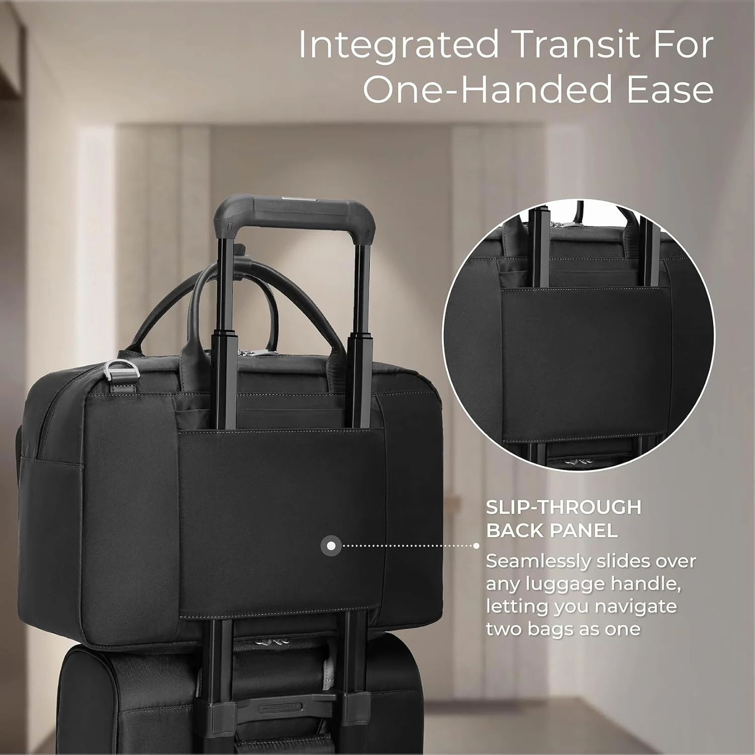 کیف کابین چند جیبی بریگز اند رایلی - کیف نرم، دو جیب لغزشی، مناسب برای لپ تاپ تا 15 اینچ - مجموعه راپسودی