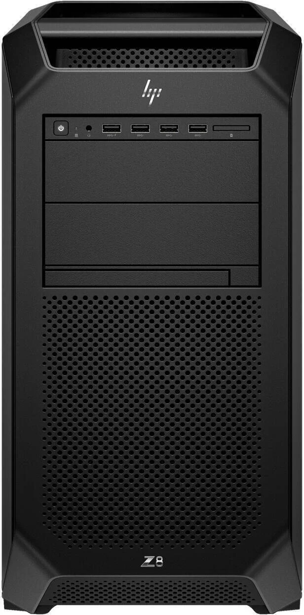 کامپیوتر رومیزی ورک استیشن HP Z8 G5، 2x Intel Xeon Gold 6430، رم 1024 گیگابایت، SSD 8 ترابایت، 2x RTX 6000 Ada 48GB Graphics، کیبورد USB 320K و ماوس 320M، ویندوز 11 پرو، PSU 1450W، مشکی | Z8-G5