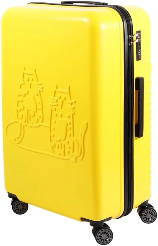 چمدان کابین سایز Biggdesign، چمدان سخت با چرخ های اسپینر، چمدان مسافرتی، سیستم قفل، سبک وزن