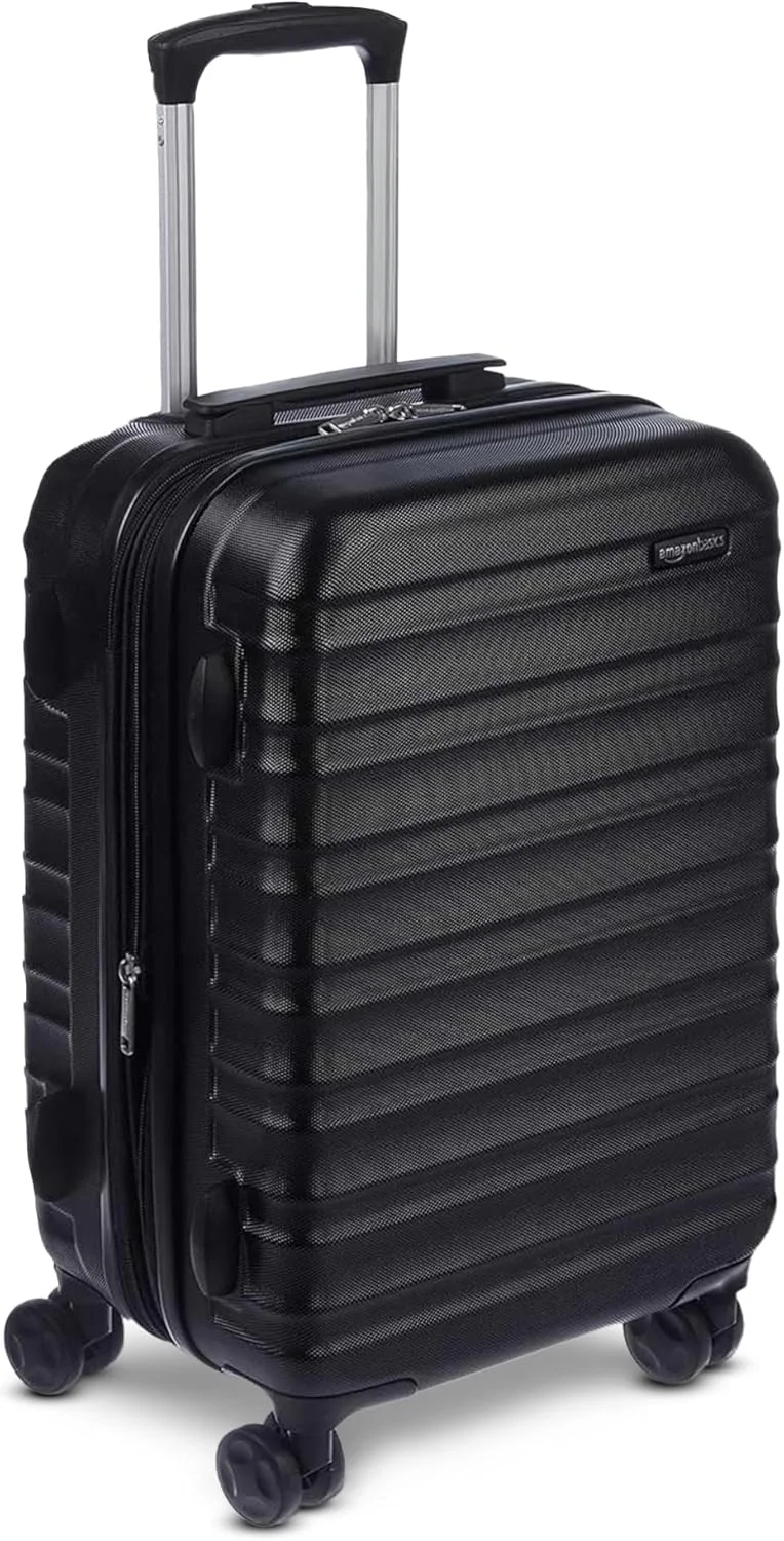چمدان چرخدار سایز کابین آمازون بیسیکس - 55 سانتی متر، جنس: ABS، مشکی