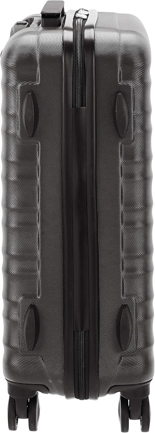 چمدان چرخ دار سخت آمازون بیسیکس - 18 اینچ (جنس: ABS)، مشکی