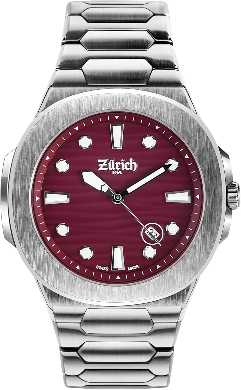 ساعت کوارتز روزشمار Zurich Daydate Royal استیل ضد زنگ ۴۰ میلی‌متری مدل Z1.432.40.1.5