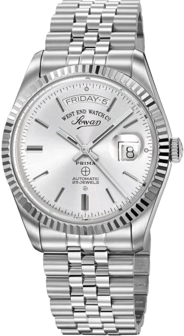 ساعت مچی مردانه آنالوگ اتوماتیک West End Watch Co، لوکس، استیل ضد زنگ، کلاسیک و ساخت سوئیس