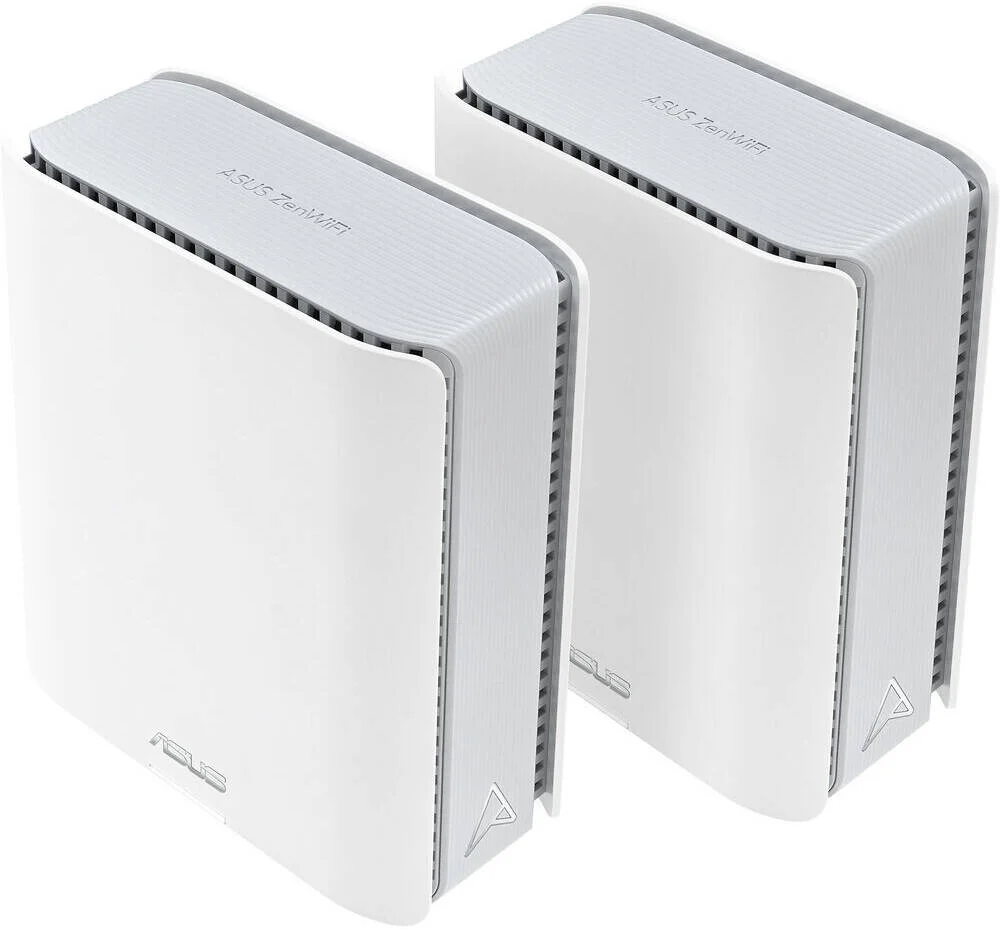 روتر قابل گسترش هوشمند ASUS ZenWiFi BT8 BE14000 AiMesh، وای فای 6 گیگاهرتز، 14 گیگابیت در ثانیه، 7 آنتن داخلی، پورت های دوگانه 2.5G، کنترل والدین و VPN، امنیت شبکه پیشرفته، بسته 2 عددی، سفید | 90IG0930-MO3B20 - تصویر 2