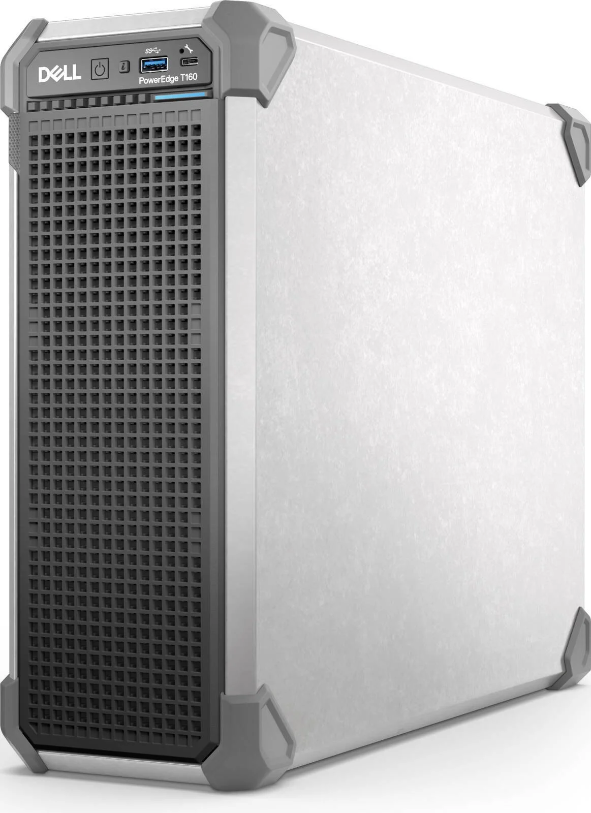 سرور ایستاده Dell PowerEdge T160 با شاسی 3.5 اینچی با قابلیت نصب تا 3 هارد دیسک کابلی، پردازنده Intel Xeon E-2414، رم 32 گیگابایتی، SSD 960 گیگابایتی SATA 2.5 اینچی + SSD 3.84 ترابایتی SATA 2.5 اینچی + هارد دیسک 2 ترابایتی SATA، IDRAC9، Basic 16GB | PE-T160