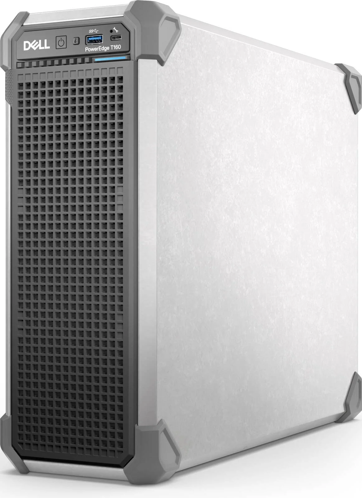 سرور ایستاده Dell PowerEdge T160 با شاسی 3.5 اینچی و قابلیت نصب تا 3 هارد دیسک کابلی، پردازنده Intel Xeon E-2414، رم 32 گیگابایتی، SSD 960 گیگابایتی SATA 2.5 اینچی، Broadcom 5720 Dual Port، IDRAC9، Basic 16GB | PE-T160