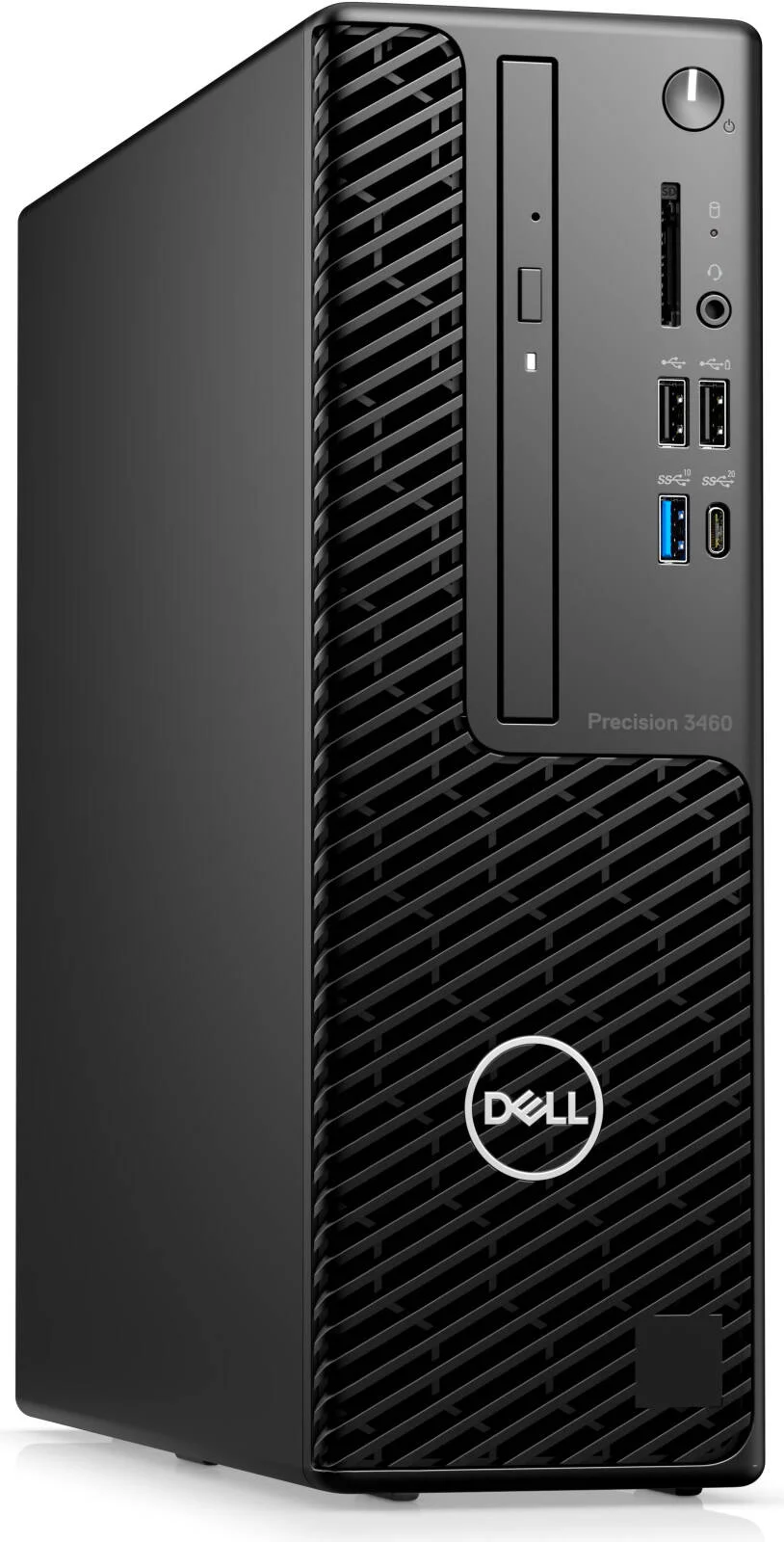 کامپیوتر رومیزی ورک استیشن Dell Precision 3460 با ابعاد کوچک، پردازنده Intel Core i9-14900، رم 32 گیگابایتی، حافظه SSD 2 ترابایتی، کارت گرافیک NVIDIA RTX A400 4 گیگابایتی، Windows 11 Pro، مشکی | PRE-3460-SFF