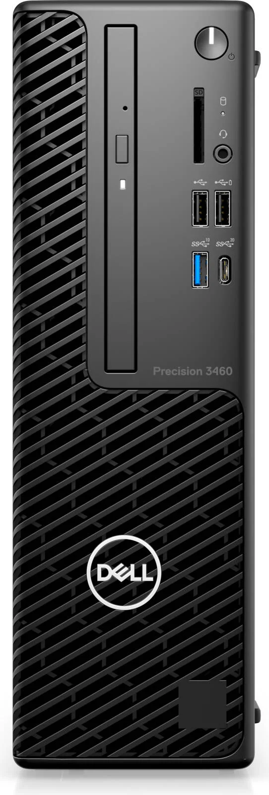 کامپیوتر رومیزی ورک استیشن Dell Precision 3460 با ابعاد کوچک، پردازنده Intel Core i9-14900، رم 32 گیگابایتی، حافظه SSD 2 ترابایتی، کارت گرافیک NVIDIA RTX A400 4 گیگابایتی، Windows 11 Pro، مشکی | PRE-3460-SFF