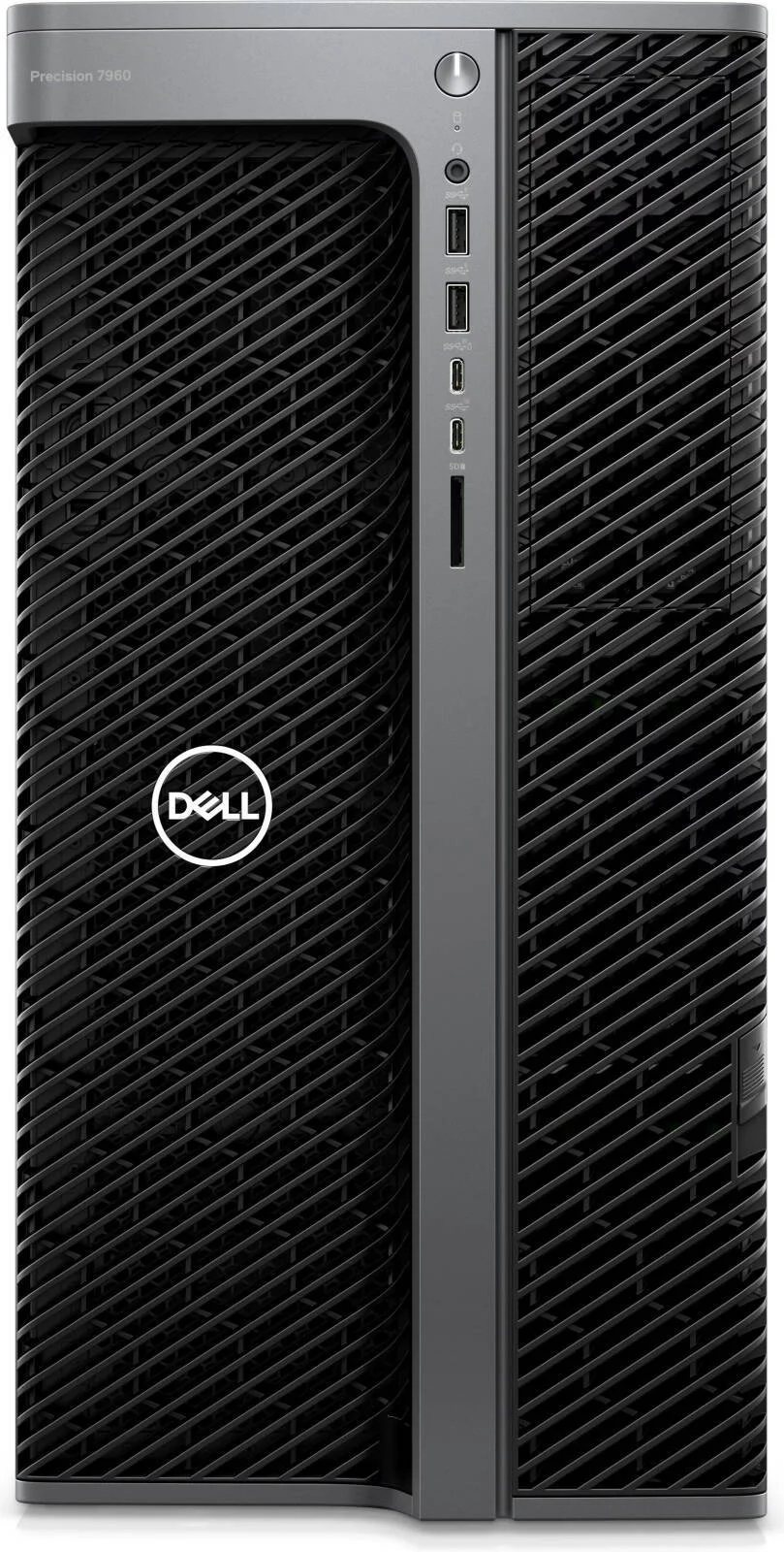 کامپیوتر رومیزی ورک استیشن Dell Precision 7960 Tower، پردازنده Intel Xeon W5-3423، رم 64 گیگابایتی، SSD 512 گیگابایتی + هارد دیسک SATA 2 ترابایتی، کارت گرافیک NVIDIA RTX A1000 8GB، کیبورد و ماوس انگلیسی، Win11Pro، مشکی | 7960