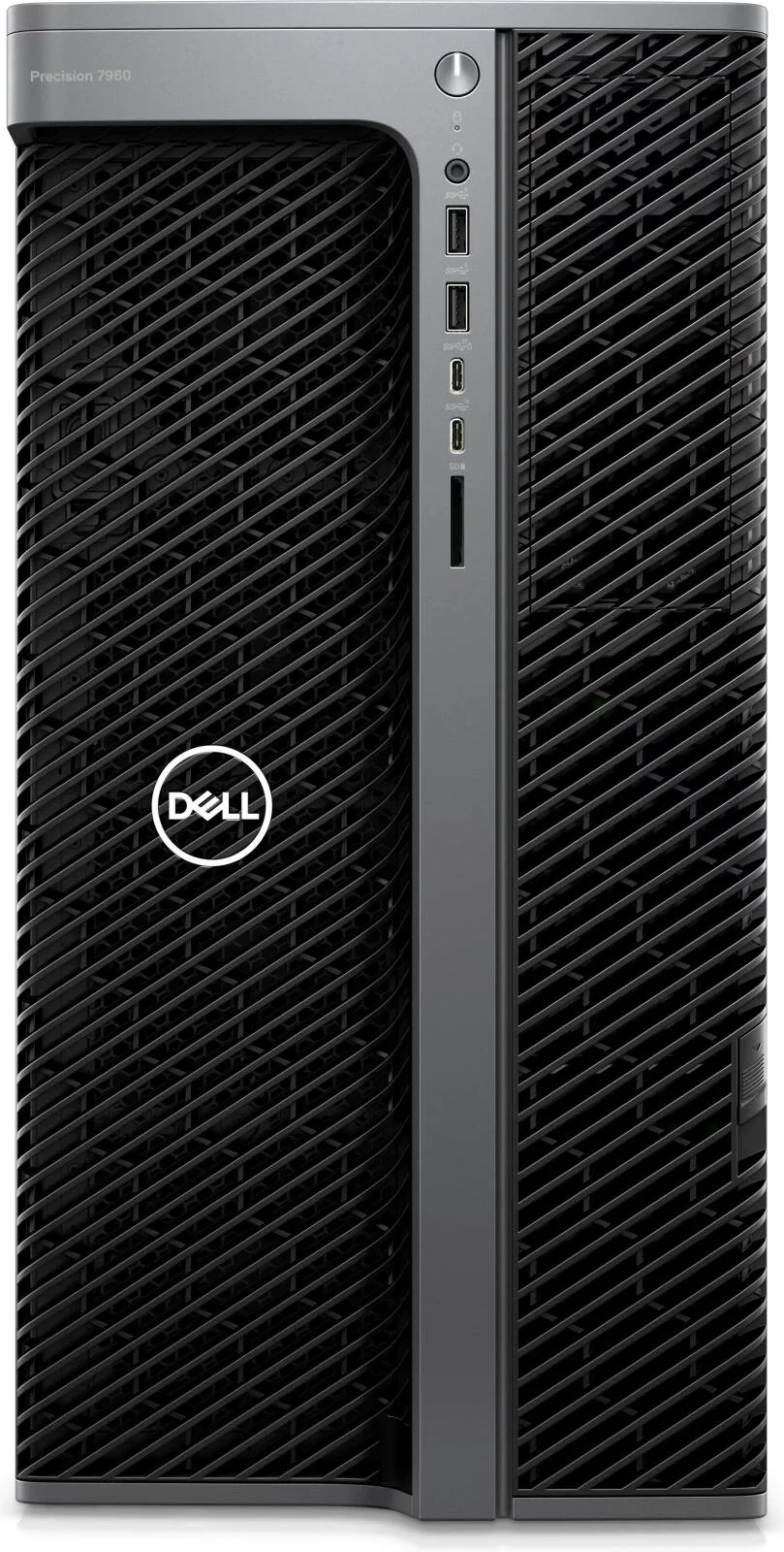 کامپیوتر رومیزی ایستگاه کاری Dell Precision 7960 Tower، پردازنده Intel Xeon W9-3575X، رم 128 گیگابایت، 2 ترابایت + 2 ترابایت SSD و 8 ترابایت HDD، دو عدد کارت گرافیک NVIDIA RTX 5880 Ada 48GB، کیبورد و ماوس ENG، اوبونتو لینوکس، مشکی | 7960