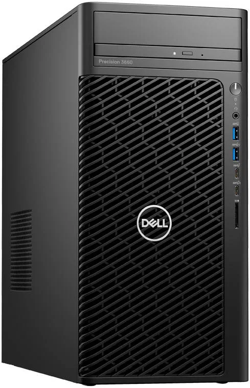 ایستگاه کاری Dell Precision T3660 Tower، پردازنده Intel Core i7-12700K، رم 8 گیگابایتی DDR5، هارد دیسک 1 ترابایتی، کارت گرافیک مجتمع Intel، ماوس اپتیکال و کیبورد MS116، ویندوز 10 پرو، مشکی | 3660W-I7-VPN-210-BCUR