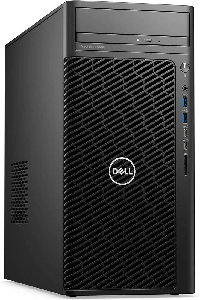 کامپیوتر ورک استیشن Dell Precision T3660 Tower، پردازنده Intel Core i9-12900، رم 32 گیگابایت DDR5 4400MHz، 512 گیگابایت M.2 SSD + 512 گیگابایت M.2 SSD، کارت گرافیک Quadro T1000 4GB، ماوس اپتیکال و کیبورد MS116، ویندوز 10 پرو، مشکی | T3660