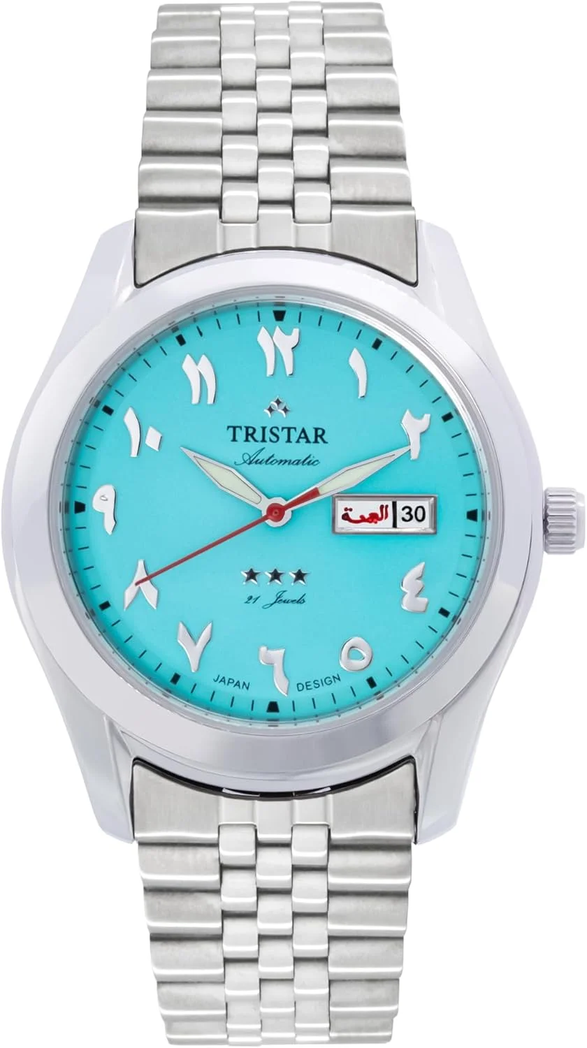 ساعت مچی اتوماتیک مردانه سری Tristar BA با صفحه اعداد عربی و بند فلزی ساعت مچی اتوماتیک مردانه سری Tristar BA با صفحه اعداد عربی و بند فلزی