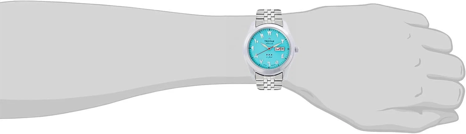 ساعت مچی اتوماتیک مردانه سری Tristar BA با صفحه اعداد عربی و بند فلزی ساعت مچی اتوماتیک مردانه سری Tristar BA با صفحه اعداد عربی و بند فلزی