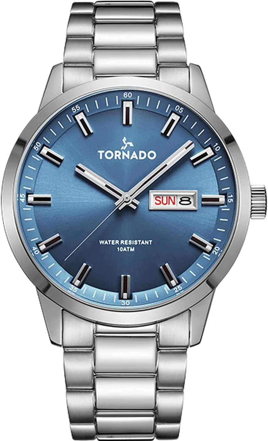 ساعت مچی مردانه آنالوگ TORNADO SPECTRA با صفحه سرمه ای طرح سانبرست - T23001-SBSL