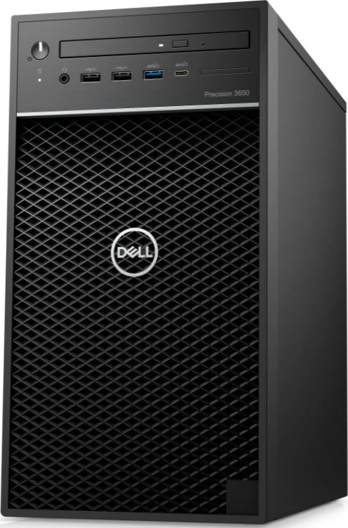 ایستگاه کاری Dell Precision T3650 Tower، پردازنده نسل دهم Intel Core i7-10700K، رم 8 گیگابایتی (1x8GB)، حافظه SSD 1 ترابایتی 3.5 اینچی 7200 RPM، ویندوز 10 پرو، درایو نوری 8x DVD+/-RW Slimline، مشکی | D-WS-T3650i78G1T-PSS