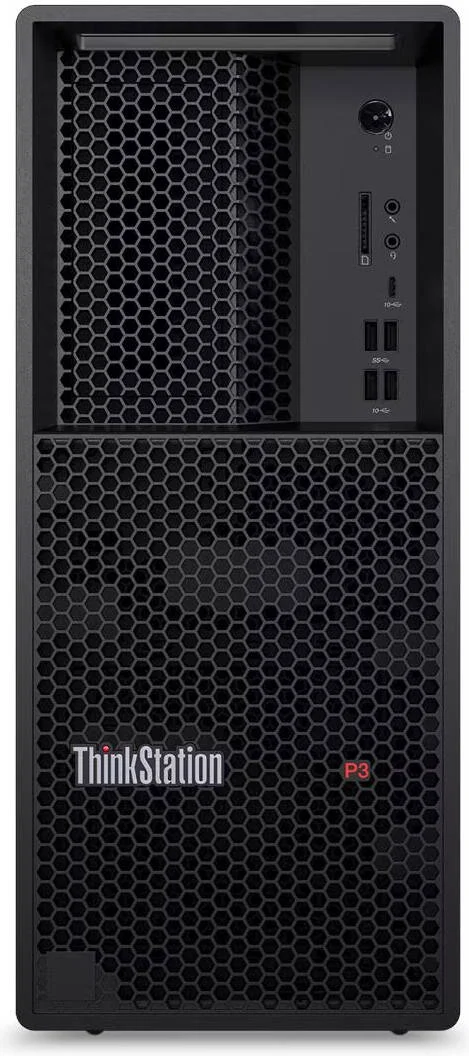 ایستگاه کاری Lenovo ThinkStation P3 Tower، پردازنده Intel Core i7-14700K، حافظه رم 32 گیگابایت UDIMM DDR5-4800، حافظه اس اس دی 1 ترابایت + هارد دیسک 4 ترابایت SATA، کارت گرافیک Intel UHD Graphics 770، کیبورد و ماوس اپتیکال USB، ویندوز 11 پرو، مشکی | P3-TOWER