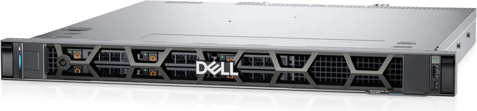 سرور رکمونت Dell PowerEdge R260 با شاسی هارد درایو 2x 3.5، پردازنده Intel Xeon E-2434، رم 16 گیگابایتی، 1 هارد دیسک 2 ترابایتی SATA، iDRAC9 Basic 16G، پورت دوگانه On-Board LOM 1GBE، منبع تغذیه 700 واتی | PowerEdge-R260