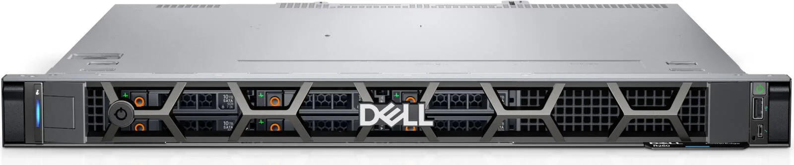 سرور رکمونت Dell PowerEdge R260 با شاسی هارد درایو 2x 3.5، پردازنده Intel Xeon E-2434، رم 16 گیگابایتی، 1 هارد دیسک 2 ترابایتی SATA، iDRAC9 Basic 16G، پورت دوگانه On-Board LOM 1GBE، منبع تغذیه 700 واتی | PowerEdge-R260 سرور رکمونت Dell PowerEdge R260 با شاسی هارد درایو 2x 3.5، پردازنده Intel Xeon E-2434، رم 16 گیگابایتی، 1 هارد دیسک 2 ترابایتی SATA، iDRAC9 Basic 16G، پورت دوگانه On-Board LOM 1GBE، منبع تغذیه 700 واتی | PowerEdge-R260