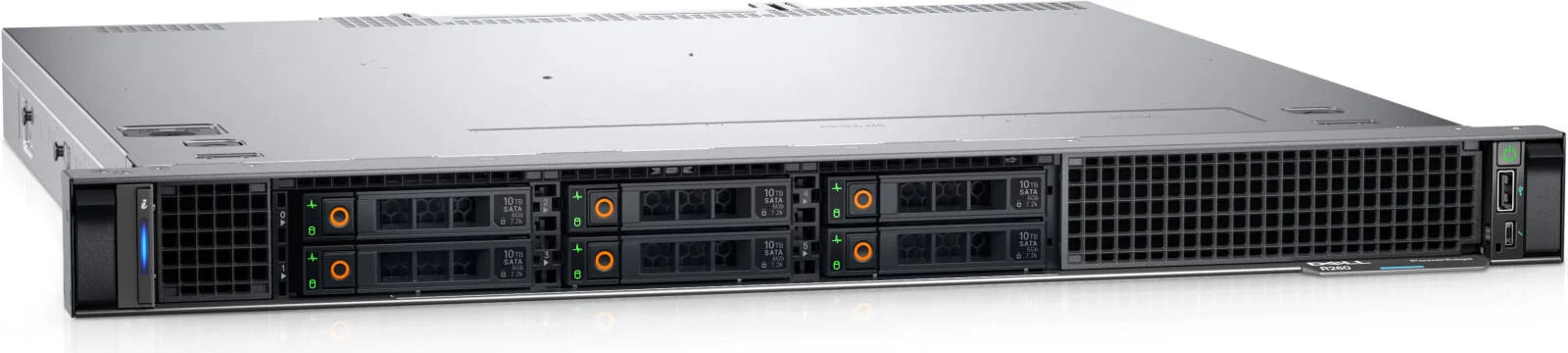 سرور رکمونت Dell PowerEdge R260 با شاسی هارد درایو 2x 3.5، پردازنده Intel Xeon E-2434، رم 16 گیگابایتی، 1 هارد دیسک 2 ترابایتی SATA، iDRAC9 Basic 16G، پورت دوگانه On-Board LOM 1GBE، منبع تغذیه 700 واتی | PowerEdge-R260 سرور رکمونت Dell PowerEdge R260 با شاسی هارد درایو 2x 3.5، پردازنده Intel Xeon E-2434، رم 16 گیگابایتی، 1 هارد دیسک 2 ترابایتی SATA، iDRAC9 Basic 16G، پورت دوگانه On-Board LOM 1GBE، منبع تغذیه 700 واتی | PowerEdge-R260