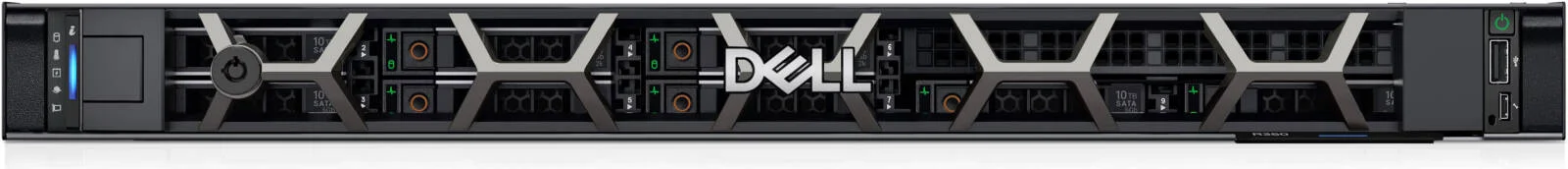 سرور رکمونت Dell PowerEdge R350 با شاسی هارد درایو 8 x 2.5 اینچی، پردازنده Intel Xeon E-2314، رم 24 گیگابایتی، 2x 600GB SAS + 2x 480GB SATA HDD، iDRAC9 Basic 15G، منبع تغذیه 600 واتی | PE-R350