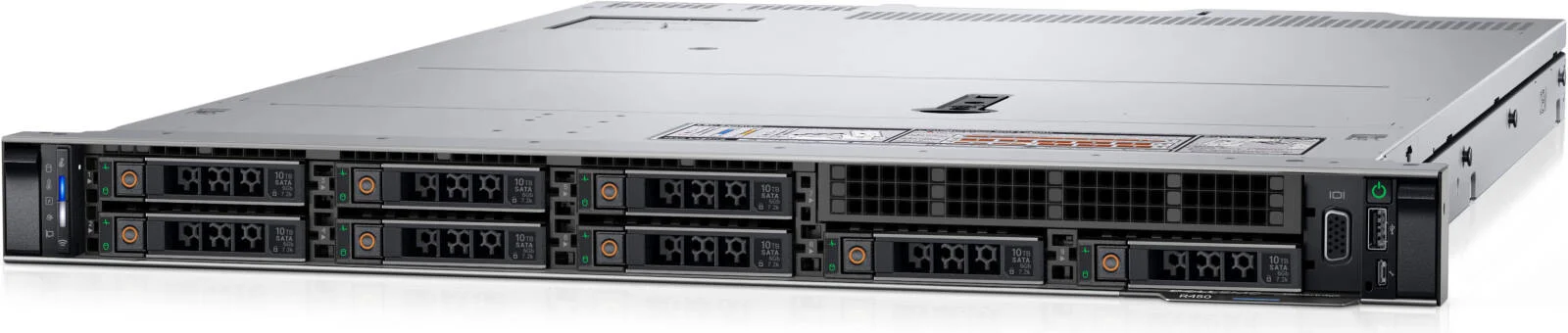 سرور رکمونت 1U دل PowerEdge R450، پردازنده Intel Xeon Silver 4310 2.1G، رم 32 گیگابایت RDIMM 3200MT/s، حافظه SSD 480 گیگابایت SATA، iDRAC9 Enterprise 15G، PERC H755 SAS Front، منبع تغذیه (1+1) 800W | R450