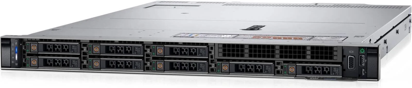 سرور رکمونت 1U دل PowerEdge R450، پردازنده Intel Xeon Silver 4310 2.1G، رم 32 گیگابایت RDIMM 3200MT/s، 2 عدد حافظه 1.2 ترابایتی Dell 10K SAS، کنترلر PERC H755، iDRAC9 Enterprise 15G، منبع تغذیه (1+1) 700W | R450