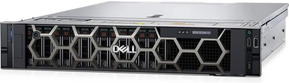 سرور رکمونت Dell PowerEdge R450، با پردازنده 2x Intel Xeon Silver 4314 2.4G، حافظه رم 32GB RDIMM 3200MT/s، هارد 2x 600GB 10K RPM SAS ISE، کنترلر H755 SAS Front iDRAC9، کارت شبکه 2x Broadcom 5719 QP 1Gb | PE R450 32