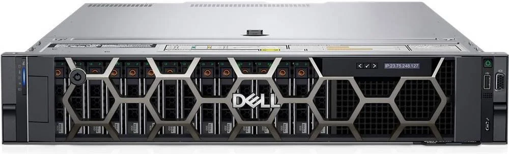 سرور رکمونت Dell PowerEdge R450، با پردازنده 2x Intel Xeon Silver 4314 2.4G، حافظه رم 32GB RDIMM 3200MT/s، هارد 2x 600GB 10K RPM SAS ISE، کنترلر H755 SAS Front iDRAC9، کارت شبکه 2x Broadcom 5719 QP 1Gb | PE R450 32