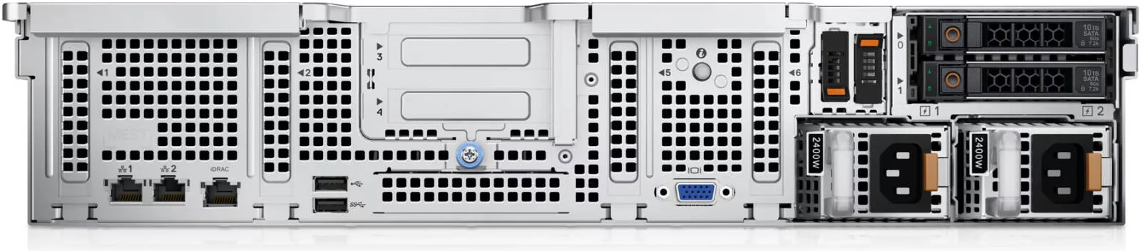 سرور رکمونت 2U دل PowerEdge R750xs، با 2 پردازنده Intel Xeon-Silver 4314 2.4GHz، رم 256GB، 2 عدد SSD 960GB، PERC H755 SAS Front، TPM2.0 V3، iDRAC9 Enterprise 15G، منبع تغذیه (1 + 1) 800W | PE-R750xs