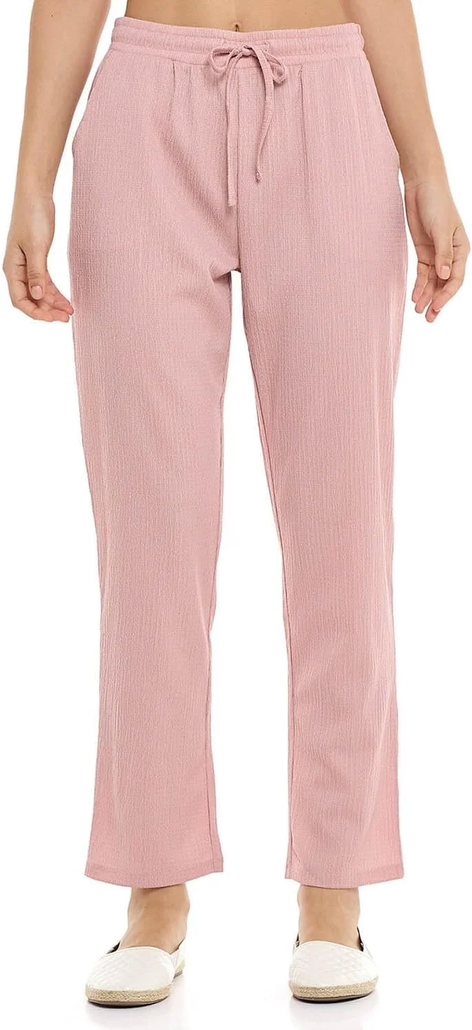 شلوار زنانه آر اند بی مدل 325-1193WY008-4 با بافت طرح دار و فرم مخروطی به همراه بند کمر شلوار زنانه آر اند بی مدل 325-1193WY008-4 با بافت طرح دار و فرم مخروطی به همراه بند کمر