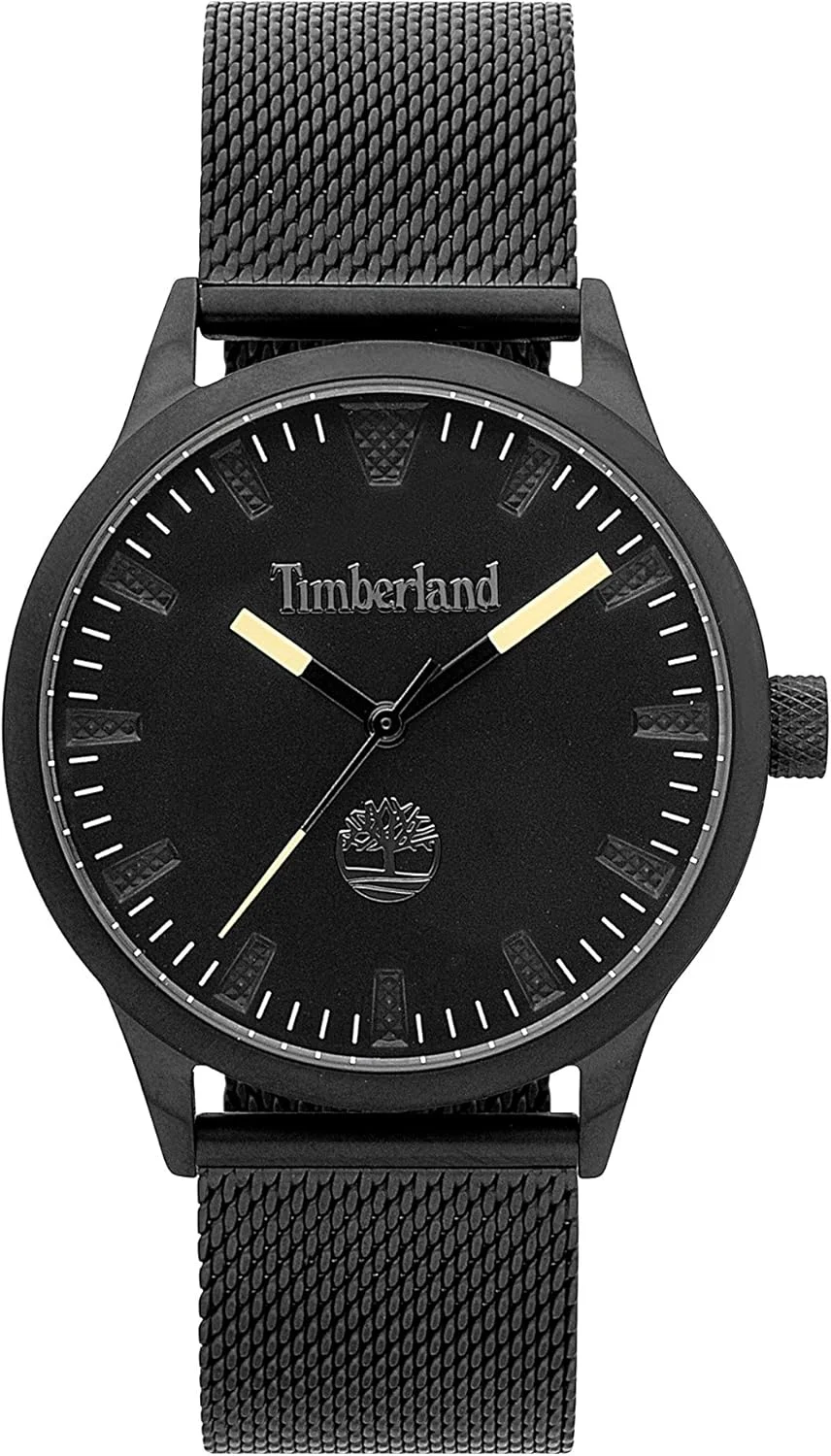 ساعت مچی مردانه Timberland Williamsville با صفحه مشکی آنالوگ و بند مشبک مشکی - TBL15420JSB-02MM