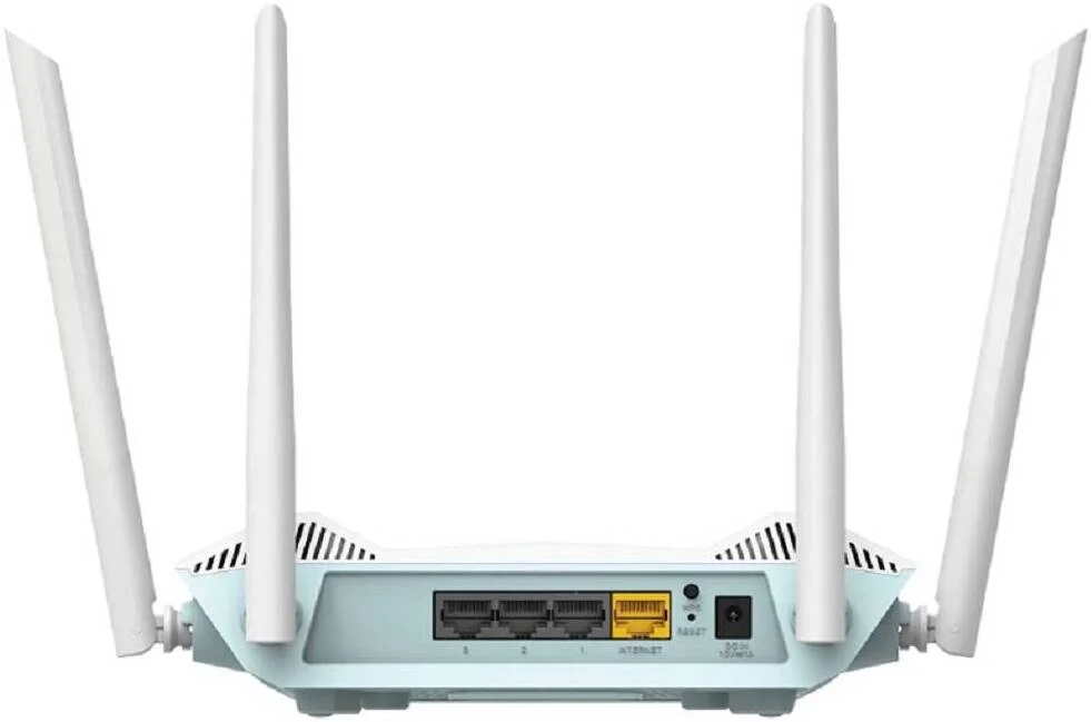 روتر هوشمند D-Link Eagle Pro AI AX1500، مش مبتنی بر هوش مصنوعی، Wi-Fi 6، بهینه ساز ترافیک، سرعت تا 1201 مگابیت بر ثانیه (5 گیگاهرتز) / 300 مگابیت بر ثانیه (2.4 گیگاهرتز)، امنیت بی سیم WPA3، MU MIMO، بسته 5 عددی، سفید | R15-5-Pack