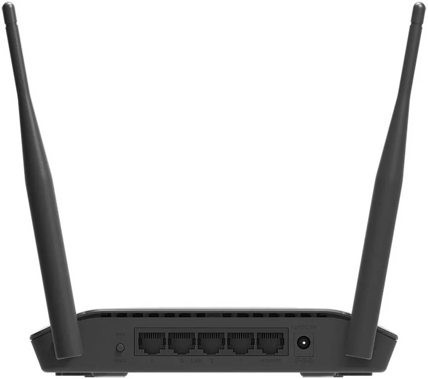 روتر بی‌سیم N300 دی-لینک، فناوری IEEE 802.11n/g، پشتیبانی از Wi-Fi Protected Setup، دارای 1 پورت WAN Base-T و 4 پورت LAN Base-T، 2 آنتن خارجی ثابت، مشکی | DIR-615