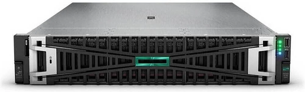 سرور رکمونت 2U HPE ProLiant DL380 Gen11، دارای 2 پردازنده Intel Xeon-Gold 6530، رم 512 گیگابایتی، 2 عدد SSD 240 گیگابایتی SATA HPE، Broadcom MR408i-o، Broadcom BCM5719، HPE SN1100Q 16Gb، منبع تغذیه 1000 واتی، خاکستری | DL380-G11