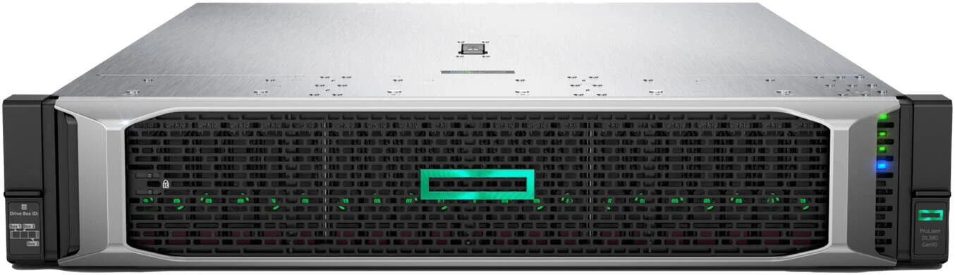 سرور رکمونت 2U اچ پی ای ProLiant DL380 Gen10، پردازنده Intel Xeon-Silver 4208 8-Core، رم 64 گیگابایت، 2x HPE 960GB + 6x 2.4TB SAS، Smart Array P408i-a، آداپتور اترنت SR 1Gb 4port، منبع تغذیه 2x 500W | DL380