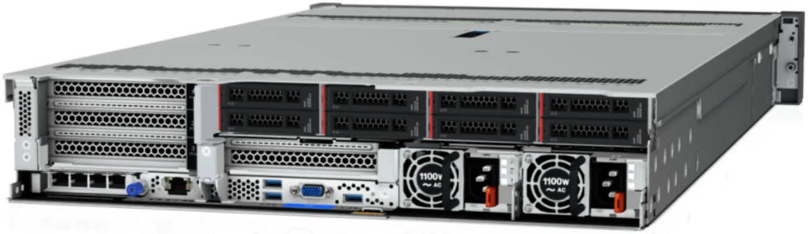 سرور رکمونت 2U لنوو ThinkSystem SR650 V2، پردازنده Intel Xeon Silver 4310 3.3GHz، رم 32GB، آداپتور 940-8i 4GB Flash PCIe 12Gb، منبع تغذیه 1100W | 7Z73A0AGEA