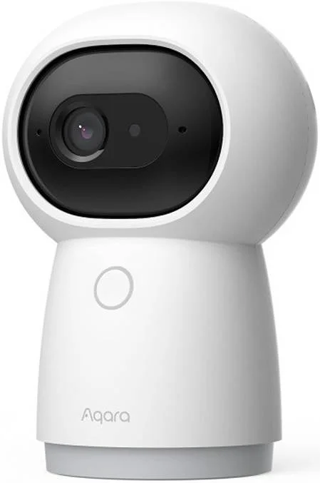 هاب دوربین AQARA مدل G3، رزولوشن 2K 1296p، تشخیص چهره و حرکت با هوش مصنوعی، هاب Zigbee 3.0 داخلی، وای فای دو بانده 2.4/5 گیگاهرتز، زاویه دید 360 درجه از طریق چرخش افقی و عمودی، دید در شب IR، سفید | CH-H03