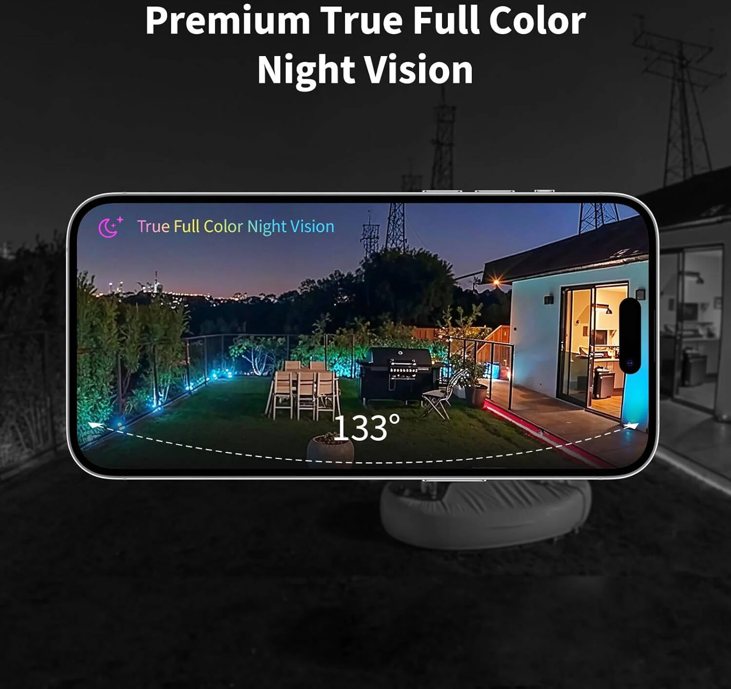 هاب دوربین Aqara Wi-Fi مدل G5 Pro، دید در شب تمام رنگی، رمزگذاری سرتاسر، تشخیص و استریم محلی، وای فای 2.4/5 گیگاهرتز، محافظت IP65، هاب Zigbee و Thread، سفید | CH-C07E