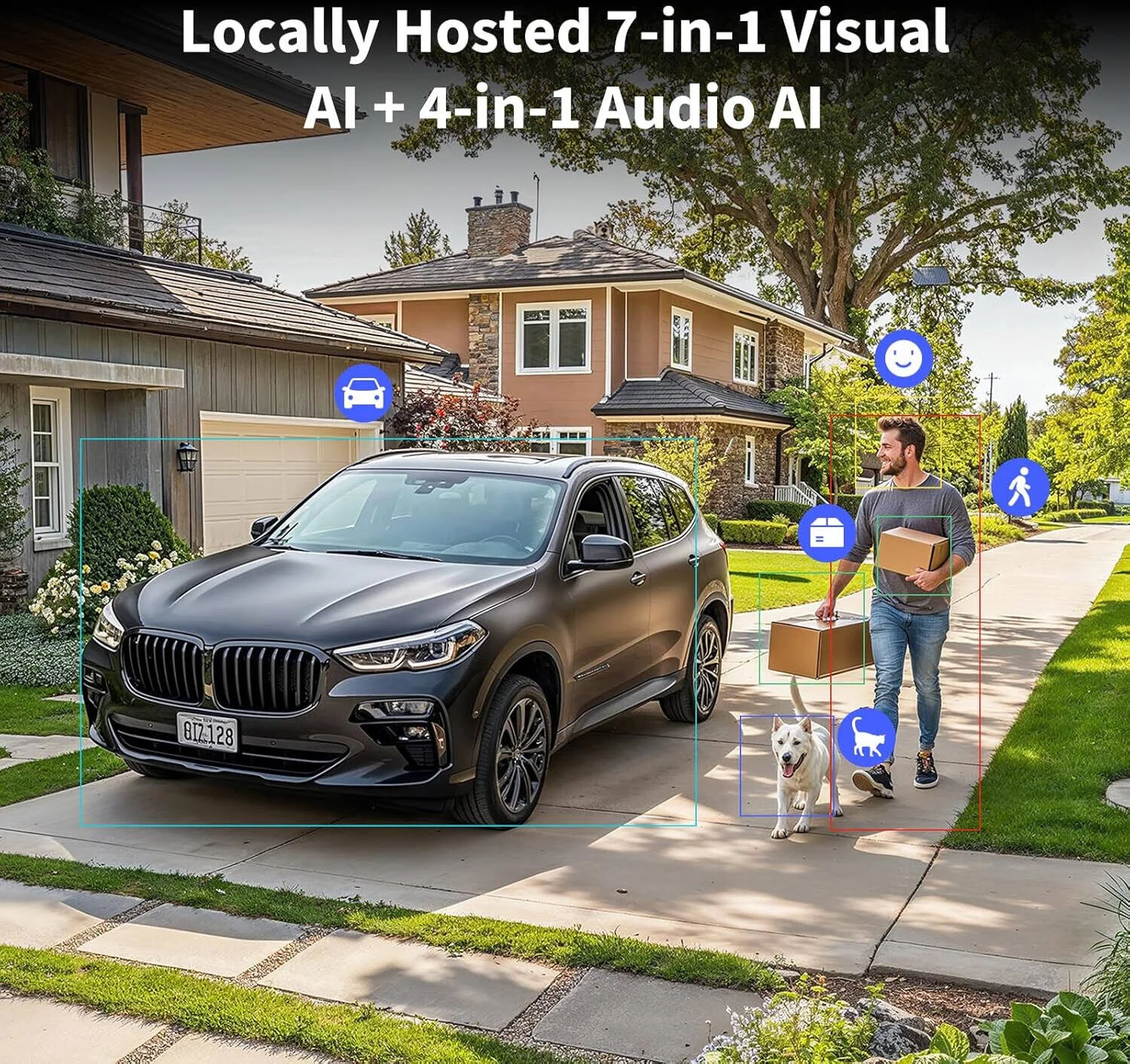 هاب دوربین Aqara Wi-Fi مدل G5 Pro، دید در شب تمام رنگی، رمزگذاری سرتاسر، تشخیص و استریم محلی، وای فای 2.4/5 گیگاهرتز، محافظت IP65، هاب Zigbee و Thread، سفید | CH-C07E