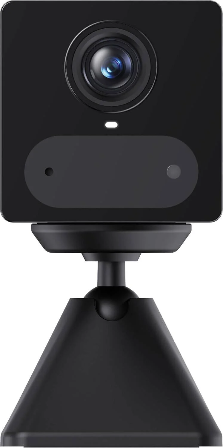 دوربین باتری‌خور هوشمند خانگی Ezviz CB2 4G، رزولوشن 2K، حالت ویدیویی همیشه روشن، مکالمه دو طرفه، پایه مغناطیسی، دید در شب IR، ضبط تایم لپس، باتری قابل شارژ 2000 میلی آمپر ساعتی، مشکی سنگی | CB2 4G