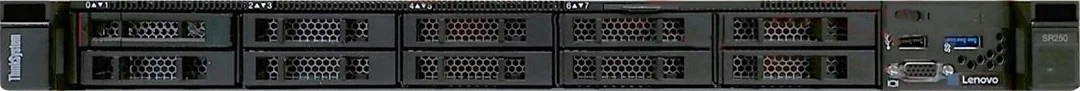 Lenovo SR250 Xeon E-2276G Rack Server (6C 3.8GHz 12MB Cache/80W), 1x16GB, OB, 2.5" HS (8), SW RAID, HS 450W, XCC Standard, Rails | 7Y51A07DEA