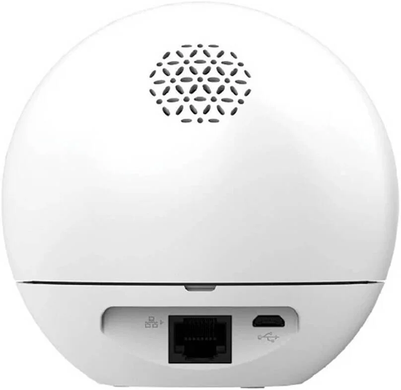 دوربین هوشمند خانگی وای‌فای EZVIZ H6 5MP 3K، دوربین IP داخلی با قابلیت چرخش 360 درجه، تشخیص و کنترل با حرکت دست، ارتباط صوتی دو طرفه، ردیابی با زوم خودکار، دید در شب (10 متر)، سفید | CS-H6-V100-1J5WF