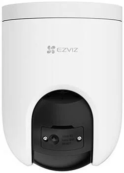 دوربین وای‌فای چرخشی و گردان Ezviz H8c Pro 4K، رزولوشن 4K، پوشش پانورامای 360 درجه، دید در شب رنگی، مکالمه دو طرفه، فشرده‌سازی ویدئو H.265، ردیابی زوم خودکار، مقاوم در برابر آب و هوا، سفید | CS-H8c-R200-8H8WKFL