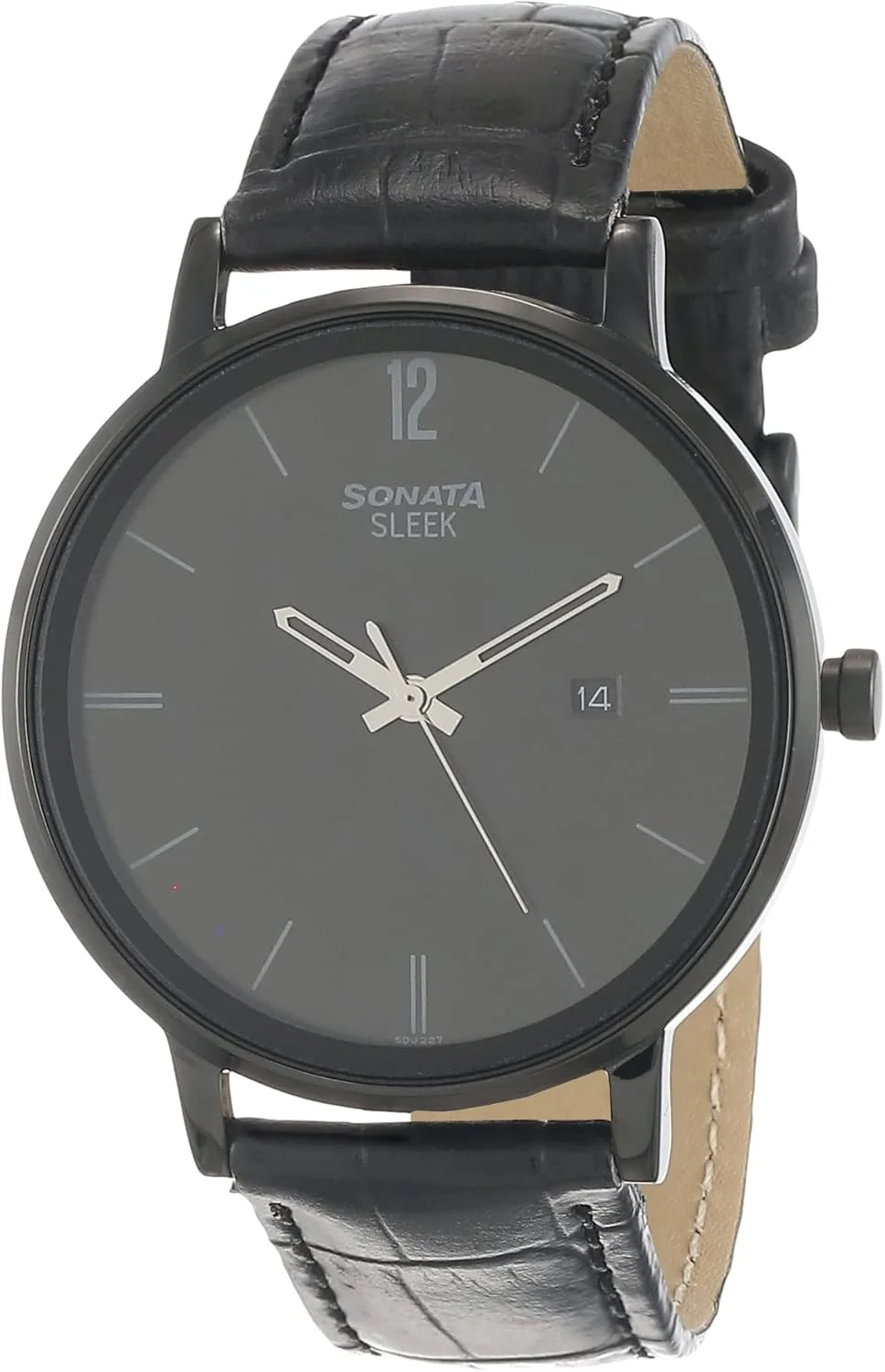 ساعت مچی مردانه سوناتا مدل Sleek 2.0 با صفحه مشکی-NN7131NL01/NP7131NL01