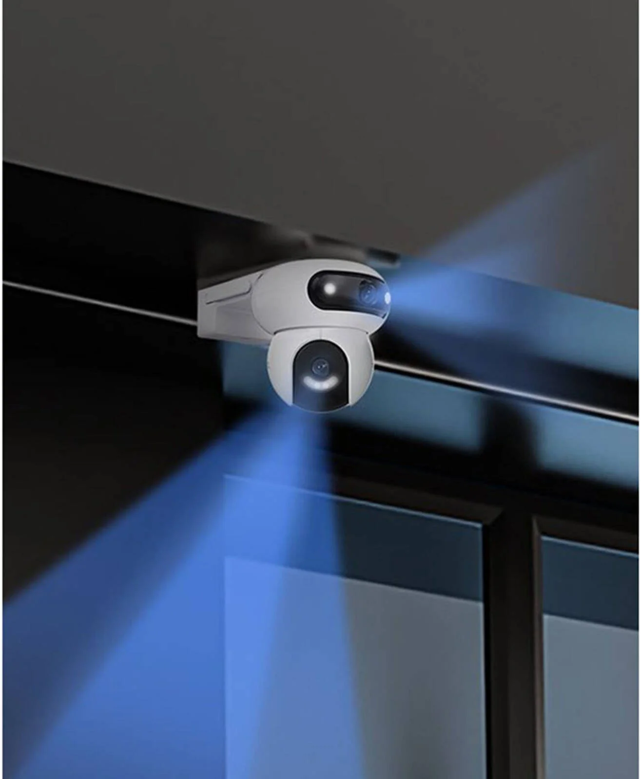 دوربین امنیتی دوگانه Ezviz H90، لنزهای دوگانه 2K+ و 2K+، مکالمه دو طرفه، کنترل با یک ضربه، نمای پانوراما 360 درجه، فشرده سازی ویدئو H.265، دو حالت گشت زنی، سفید | CS-H90-R100-8H44WKFL دوربین امنیتی دوگانه Ezviz H90، لنزهای دوگانه 2K+ و 2K+، مکالمه دو طرفه، کنترل با یک ضربه، نمای پانوراما 360 درجه، فشرده سازی ویدئو H.265، دو حالت گشت زنی، سفید | CS-H90-R100-8H44WKFL
