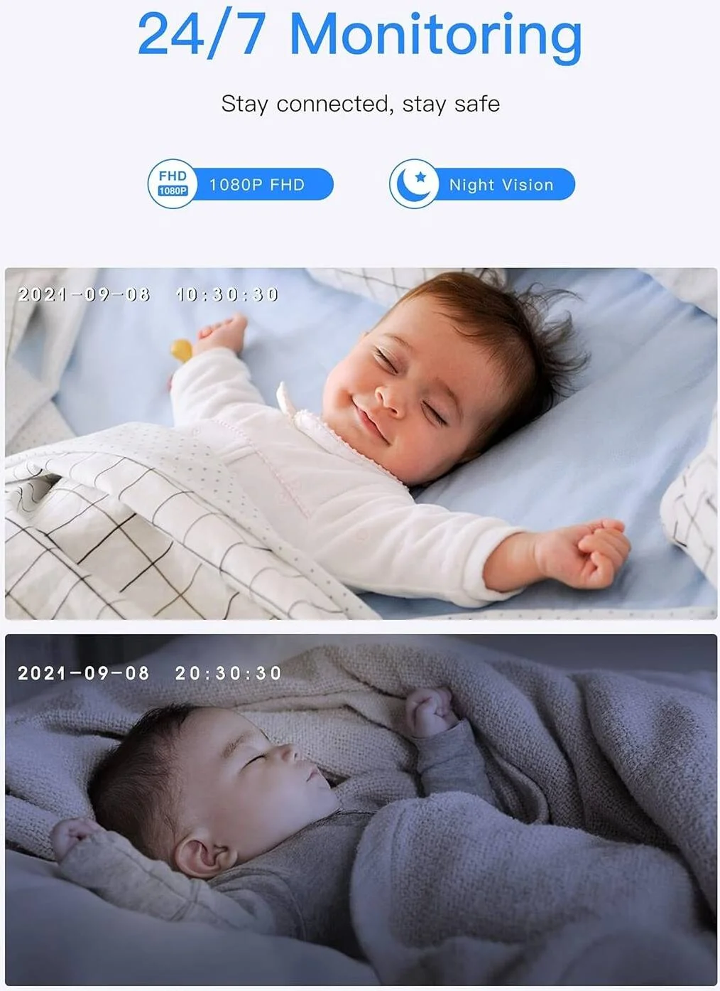 دوربین امنیتی داخلی منزل آرنتی IN1 1080P Full HD، وای فای 2.4G، دید در شب، صدای دو طرفه، تشخیص حرکت و صدا - سازگار با الکسا و دستیار گوگل دوربین امنیتی داخلی منزل آرنتی IN1 1080P Full HD، وای فای 2.4G، دید در شب، صدای دو طرفه، تشخیص حرکت و صدا - سازگار با الکسا و دستیار گوگل