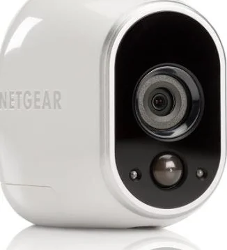 دوربین امنیتی خانگی بی سیم NETGEAR Arlo | دید در شب، داخلی/خارجی، ویدیوی HD، نصب روی دیوار | شامل فضای ذخیره سازی ابری و بدون ایستگاه پایه | سیستم 1 دوربینه (VMS3130)